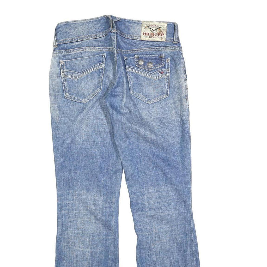 TOMMY HILFIGER Womens Regular Fit Blue Bootcut Denim W30 L30 Designer Jeans