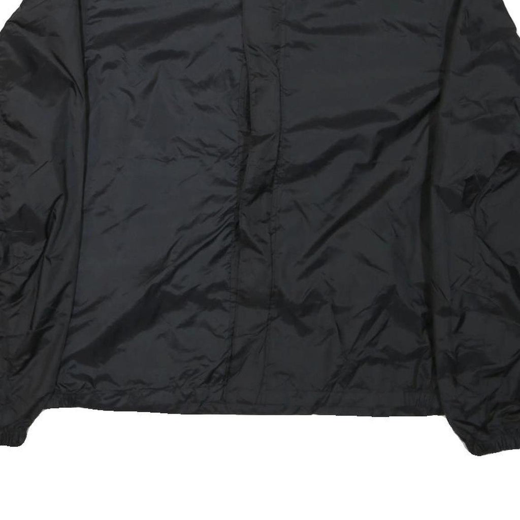 HARLEY DAVIDSON Mens Black Nylon Jacket XL Zip Lightweight Plain