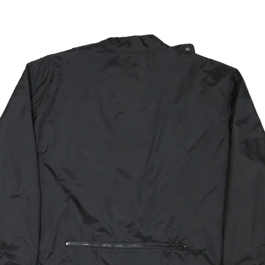 HARLEY DAVIDSON Mens Black Nylon Jacket XL Zip Lightweight Plain