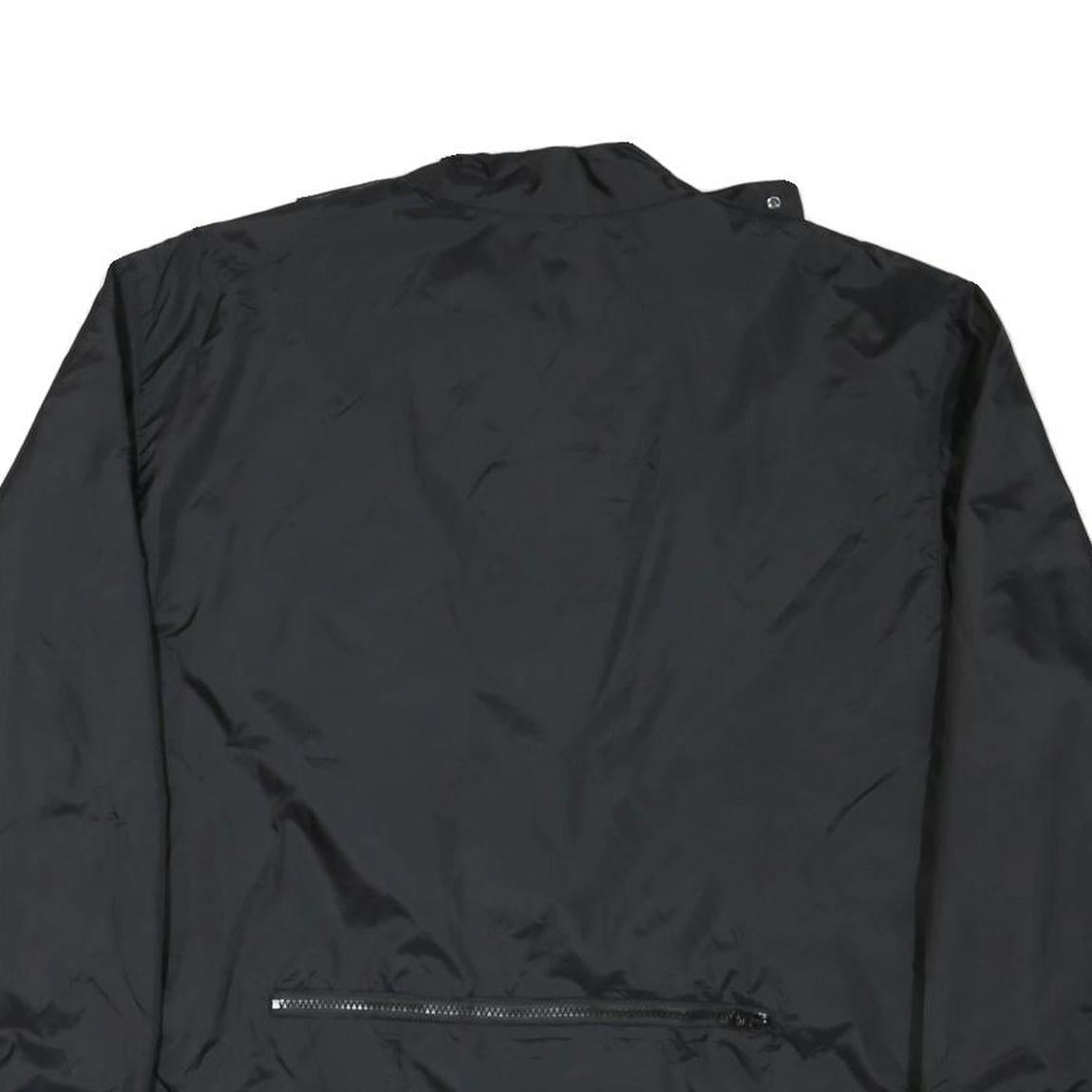 HARLEY DAVIDSON Mens Black Nylon Jacket XL Zip Lightweight Plain