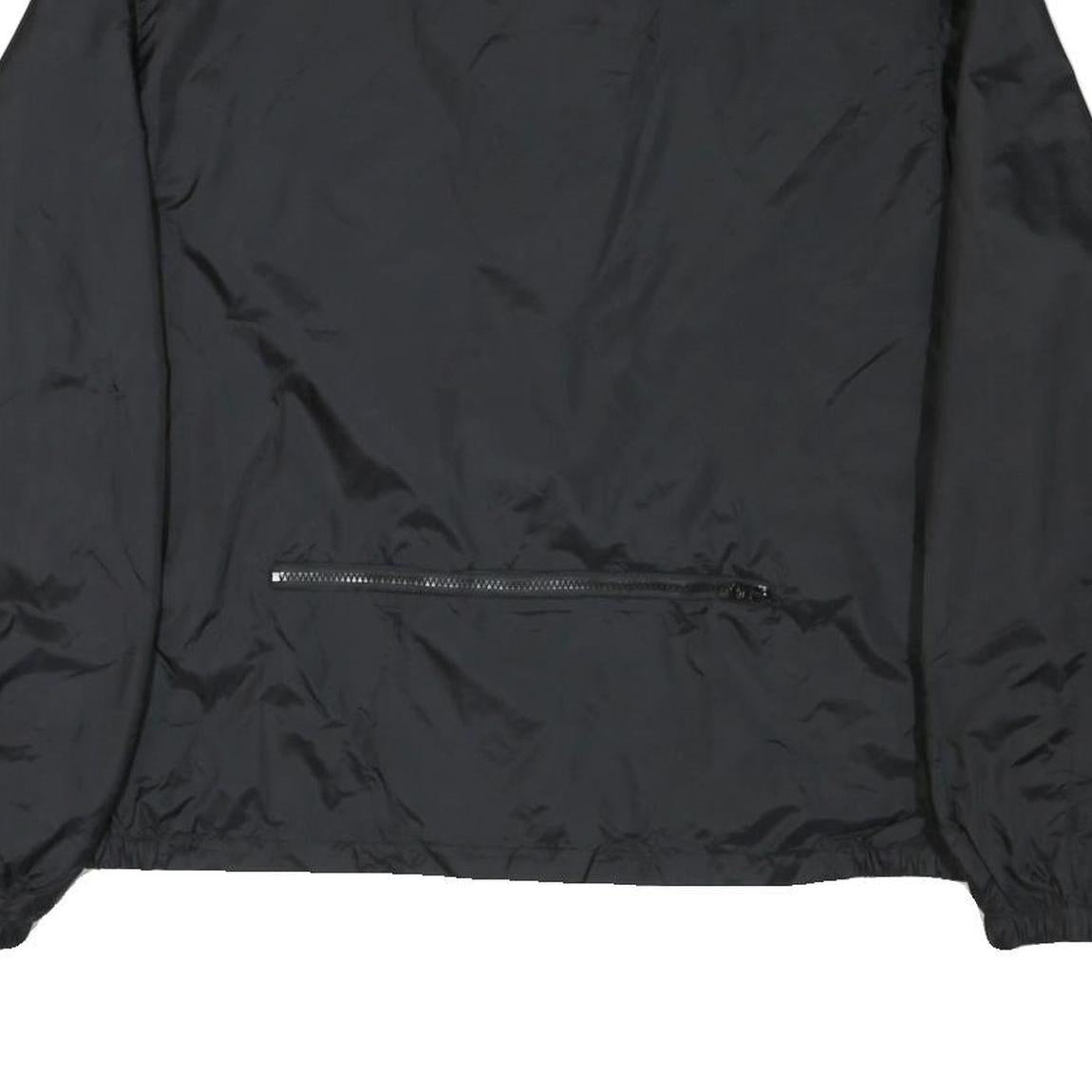 HARLEY DAVIDSON Mens Black Nylon Jacket XL Zip Lightweight Plain