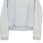 LEVI'S Mens Blue Cotton Denim Jacket M Button Plain Classic Distressed