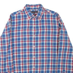 MICHAEL KORS Mens Shirt Blue Check Long Sleeve M