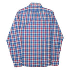 MICHAEL KORS Mens Shirt Blue Check Long Sleeve M