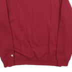 CHAMPION Mens Red Crew Neck S Sweatshirt Cotton Blend Classic Logo