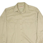 BIG MAC Mens Worker Shirt Beige Long Sleeve XL
