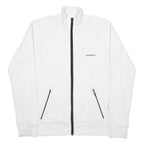 CARHARTT Womens White Cotton Blend Zip Jacket M Plain Casual Lightweight