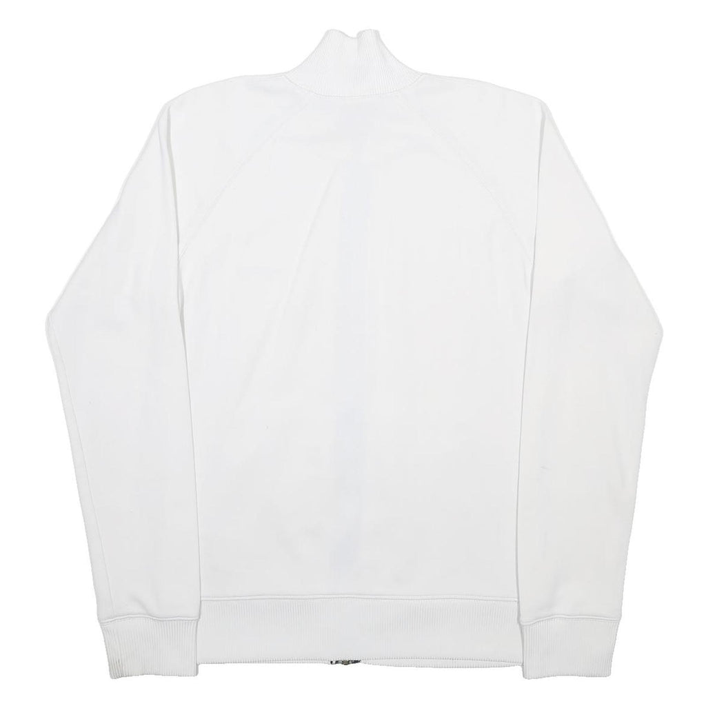 CARHARTT Womens White Cotton Blend Zip Jacket M Plain Casual Lightweight