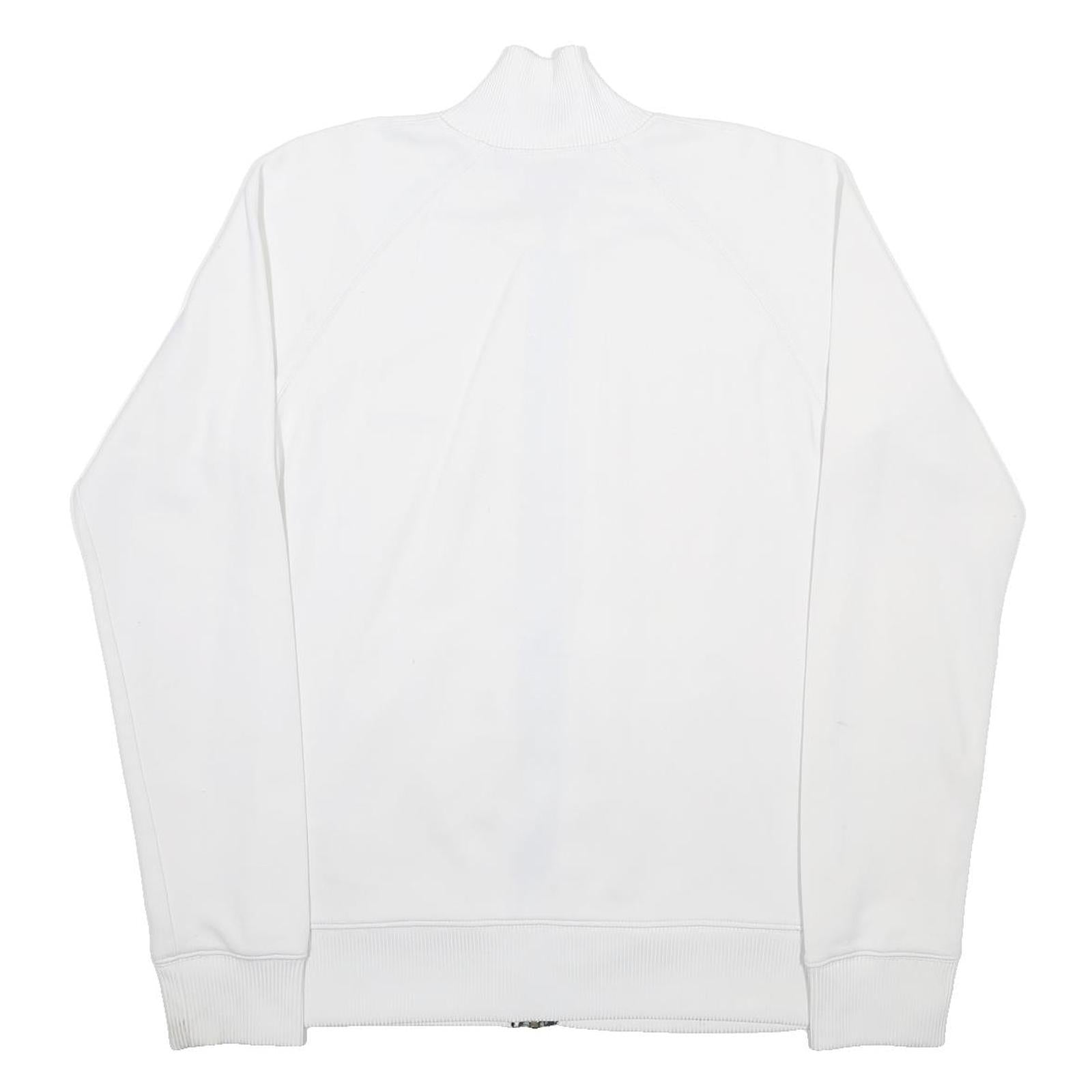 CARHARTT Womens White Cotton Blend Zip Jacket M Plain Casual Lightweight