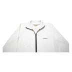 CARHARTT Womens White Cotton Blend Zip Jacket M Plain Casual Lightweight