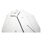 CARHARTT Womens White Cotton Blend Zip Jacket M Plain Casual Lightweight