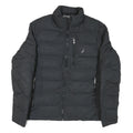 NAUTICA Womens Black Quilted Jacket M Polyester Blend Zip Casual