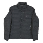 NAUTICA Womens Black Quilted Jacket M Polyester Blend Zip Casual