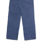 DICKIES Mens Blue Regular Fit Straight Denim Jeans W32 L28 Button Cotton Blend