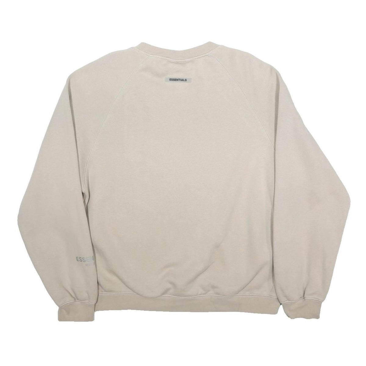 FEAR OF GOD ESSENTIALS Womens Beige Crew Neck M Logo Sweatshirt Pullover