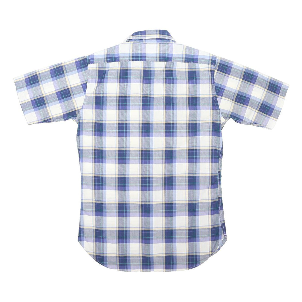PENDLETON Mens Blue & White Check Shirt S Cotton Blend Casual Summer Short