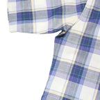 PENDLETON Mens Blue & White Check Shirt S Cotton Blend Casual Summer Short