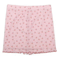 Womens Pink Cherry Print Mini Polyester Skirt L Cute Pattern Summer Casual