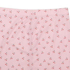 Womens Pink Cherry Print Mini Polyester Skirt L Cute Pattern Summer Casual