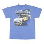 STEWART HASS Mens Blue Clint Bowyer Graphic T-Shirt M Short Sleeve Crew Neck