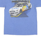 STEWART HASS Mens Blue Clint Bowyer Graphic T-Shirt M Short Sleeve Crew Neck