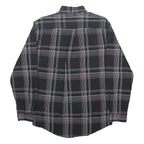 CARHARTT Mens Black & Maroon Check Shirt S Casual Cotton Button-Down Long Sleeve