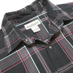 CARHARTT Mens Black & Maroon Check Shirt S Casual Cotton Button-Down Long Sleeve