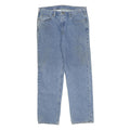 CARHARTT Mens Relaxed Jeans Blue Denim W38 L34 Casual Cotton Zip Pocket