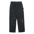 CARHARTT Mens Cotton Black Regular Straight Trousers W29 L30 Workwear Durable