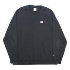 NIKE Mens Black XL Crew Neck Sweatshirt Cotton Blend Pullover Sportswear