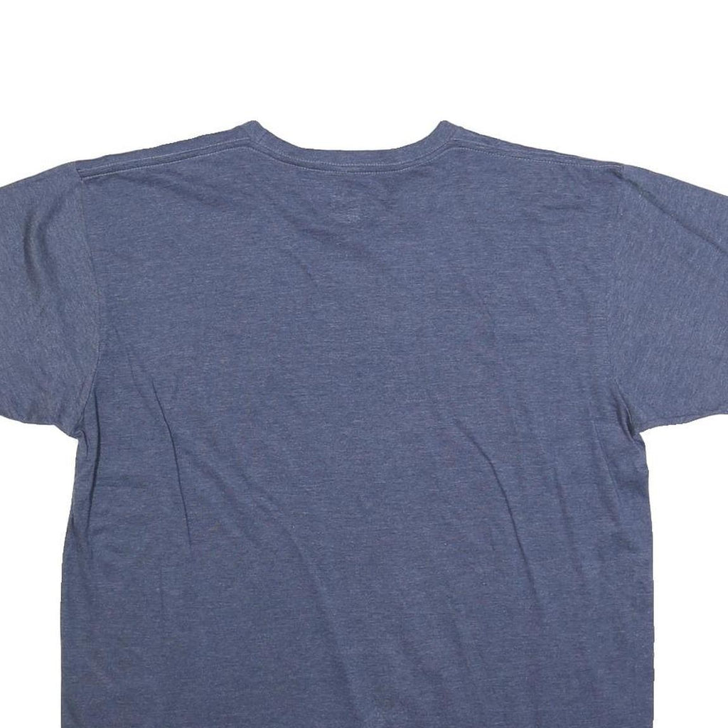 NFL Mens Blue Super Bowl 50 Champions Graphic T-Shirt L Crew Neck Short Sleeve