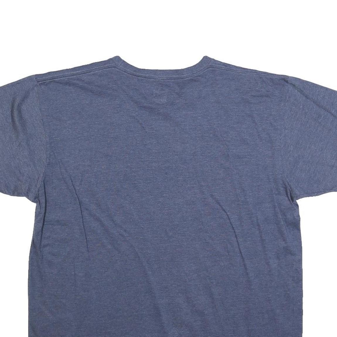 NFL Mens Blue Super Bowl 50 Champions Graphic T-Shirt L Crew Neck Short Sleeve