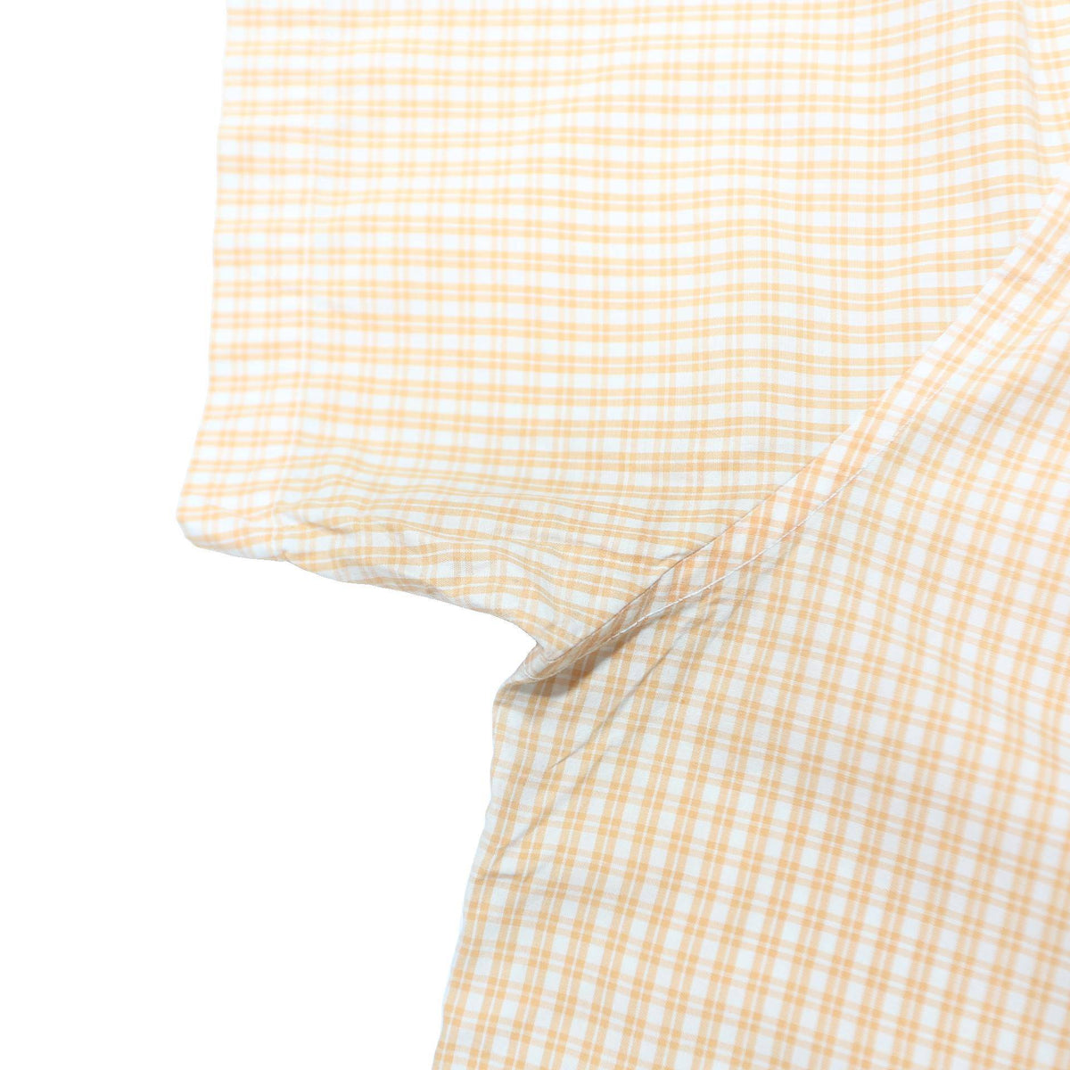 TOMMY HILFIGER Mens Yellow Check Shirt M Cotton Short Sleeve Casual