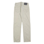 LEVI'S Mens Cotton Blend Beige Classic Straight Trousers W29 L32 Zip Closure