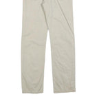 LEVI'S Mens Cotton Blend Beige Classic Straight Trousers W29 L32 Zip Closure