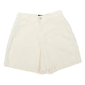 LEE Womens Shorts White Casual Plain XS W25 Cotton Blend Comfortable Summer