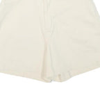 LEE Womens Shorts White Casual Plain XS W25 Cotton Blend Comfortable Summer