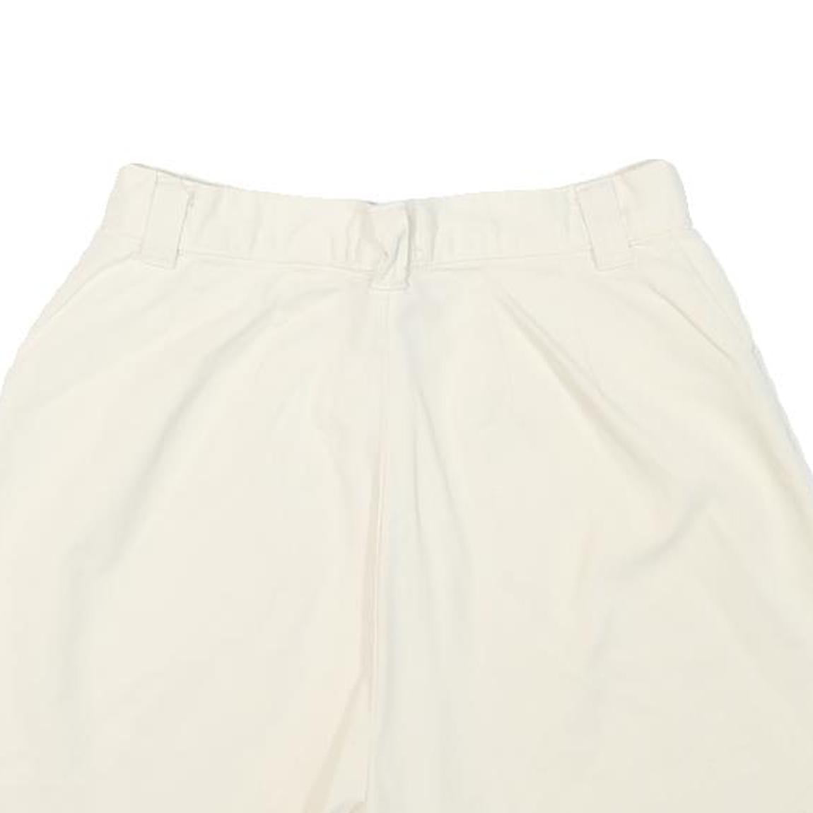 LEE Womens Shorts White Casual Plain XS W25 Cotton Blend Comfortable Summer