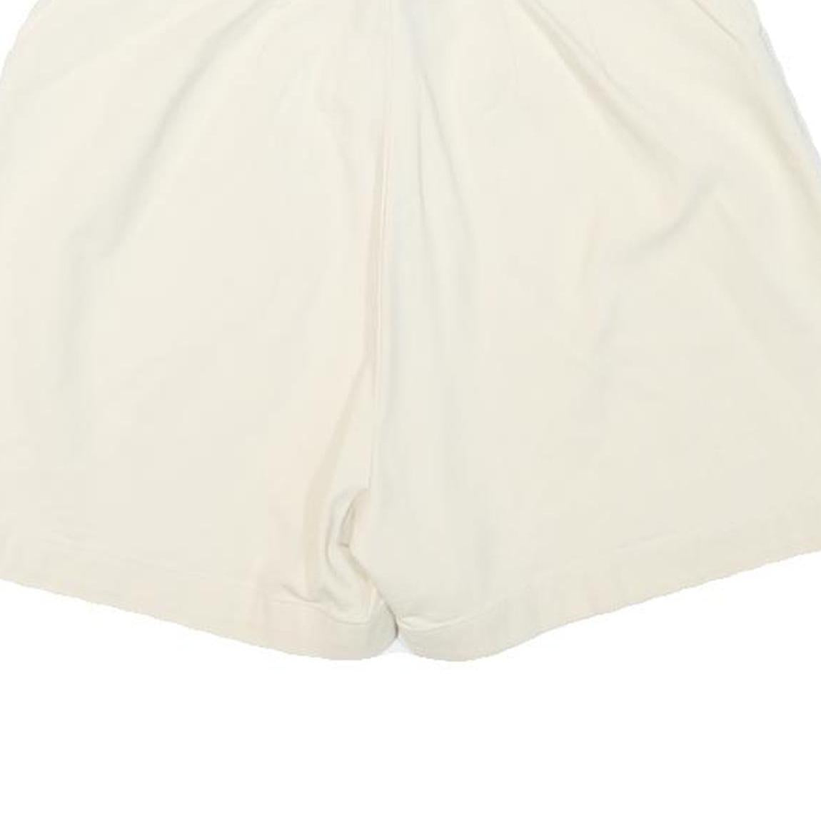 LEE Womens Shorts White Casual Plain XS W25 Cotton Blend Comfortable Summer