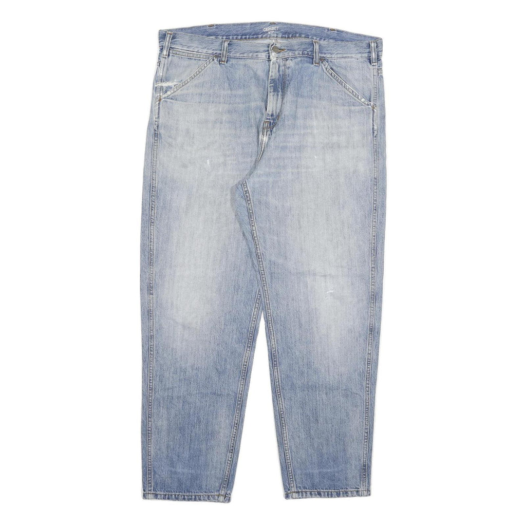 CARHARTT Mens Jeans Blue Relaxed Straight Denim Light W40 L30 Workwear