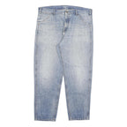 CARHARTT Mens Jeans Blue Relaxed Straight Denim Light W40 L30 Workwear
