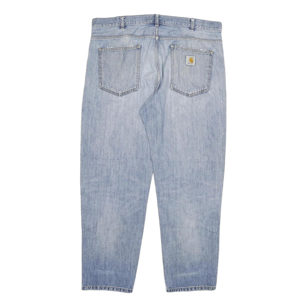 CARHARTT Mens Jeans Blue Relaxed Straight Denim Light W40 L30 Workwear