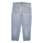 CARHARTT Mens Jeans Blue Relaxed Straight Denim Light W40 L30 Workwear