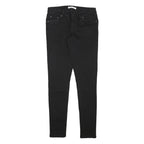 LEVI'S Womens Black Slim Skinny Denim Jeans Cotton Blend W26 L29 Stylish Zip