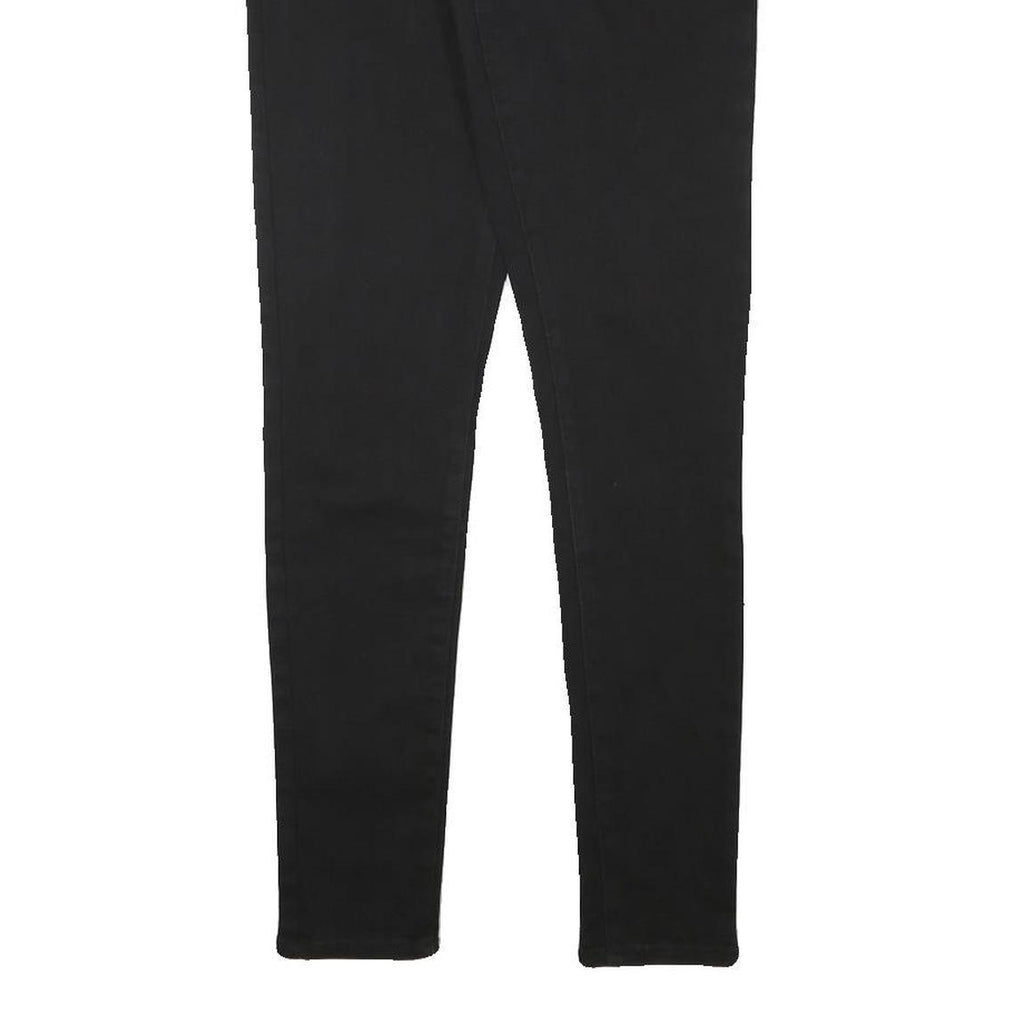 LEVI'S Womens Black Slim Skinny Denim Jeans Cotton Blend W26 L29 Stylish Zip