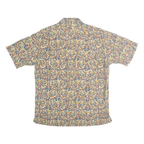 POLO RALPH LAUREN Mens Cream & Red Pattern Shirt S Cotton Summer Casual