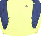 ADIDAS Mens Yellow & Blue Adventure Zip Up Polyester Jacket L Sports Track