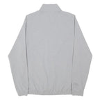 ADIDAS Womens Grey Jacket M Polyester Zip Plain Casual Sportswear
