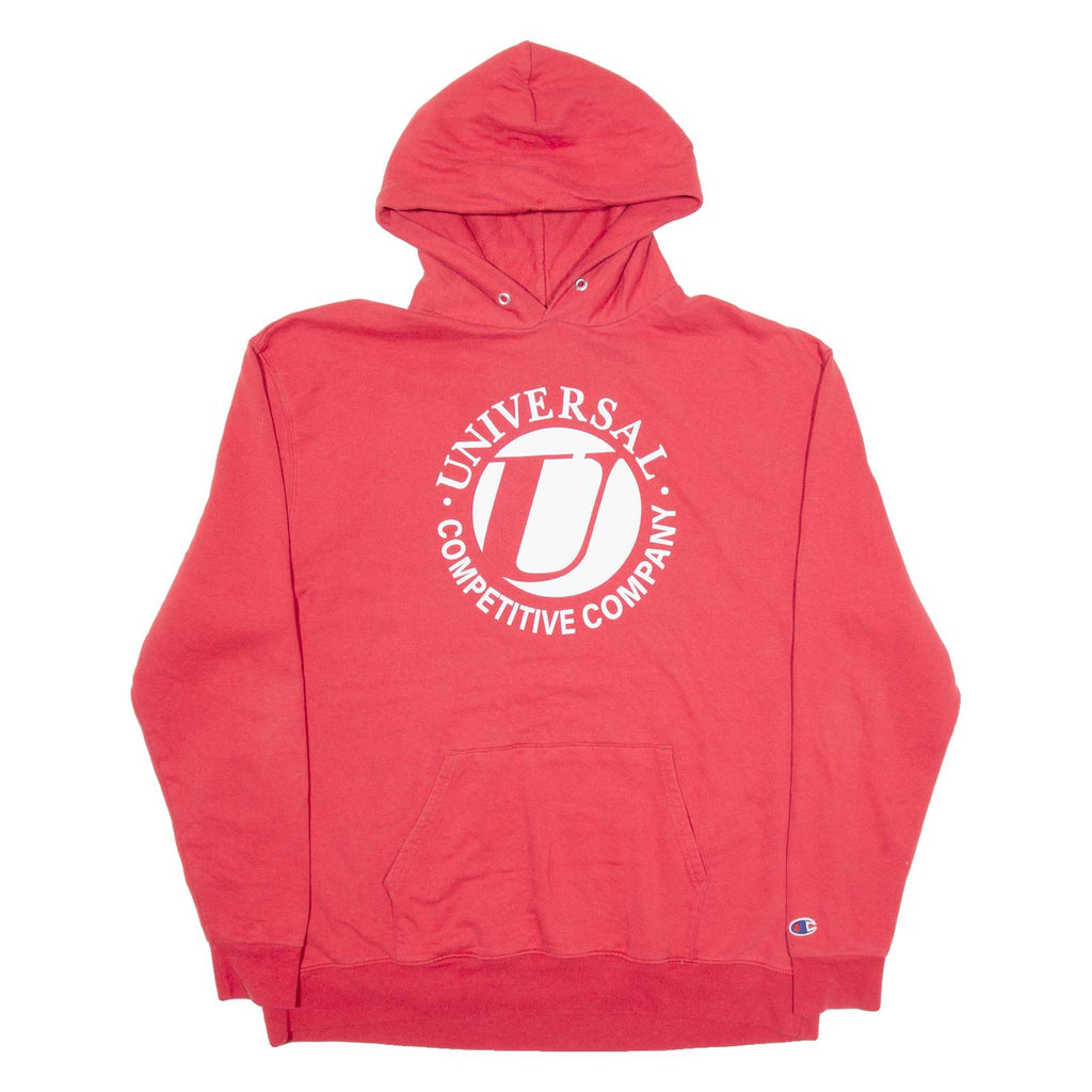 CHAMPION Universal Competitive Company Mens Red Hoodie XL