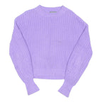 MINT VELVET Womens Lilac Plain Jumper Crew Neck Basic Knit S Cotton Blend Soft